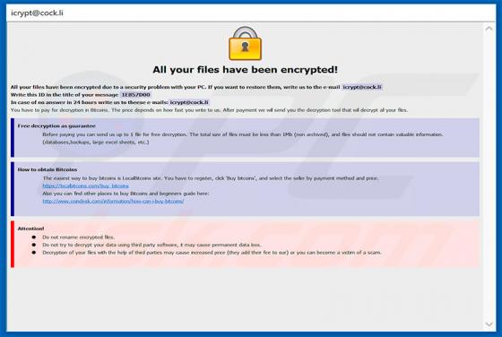 Monro Ransomware