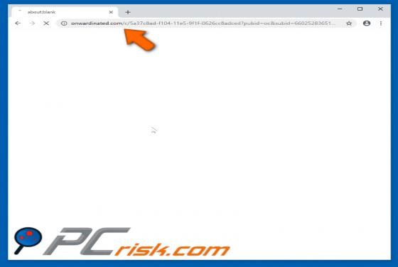 Onwardinated.com POP-UP Redirect