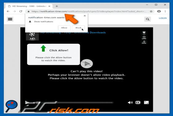 Notification-time.com POP-UP Redirect