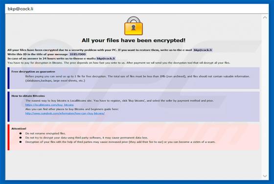 Bkp Ransomware