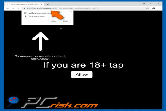 Notifications.website POP-UP Redirect