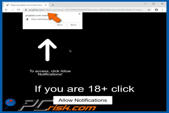 Pog0da.com POP-UP Redirect