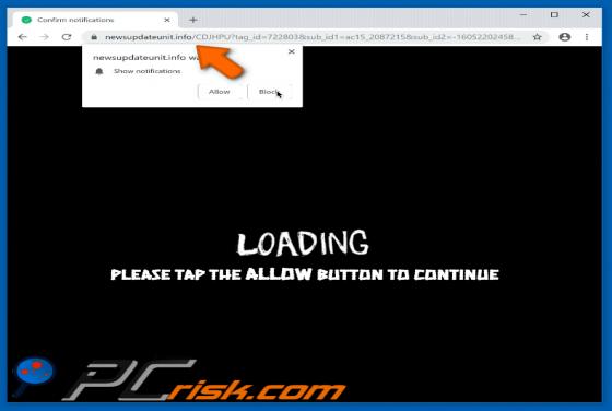 Newsupdateunit.info POP-UP Redirect