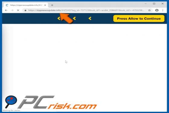 Zippnewsupdate.info POP-UP Redirect