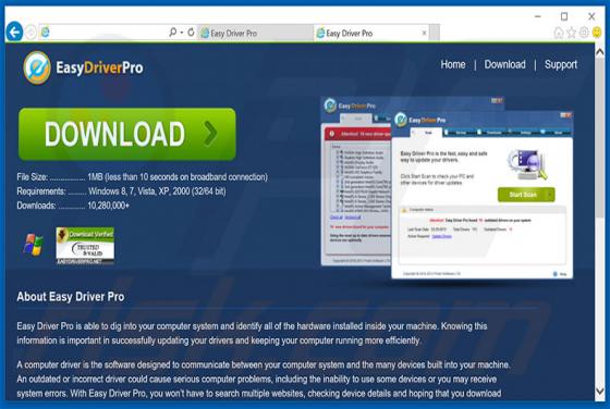 Easy Driver Pro Unwanted Application