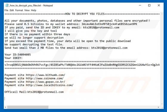 Katyusha Ransomware