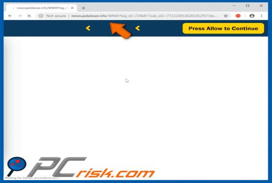 Newsupdatewe.info POP-UP Redirect