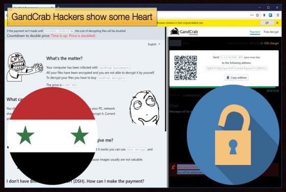 GandCrab Hackers show some Heart