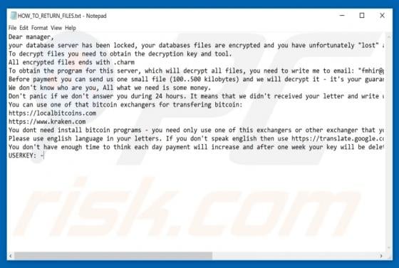 Charm Ransomware