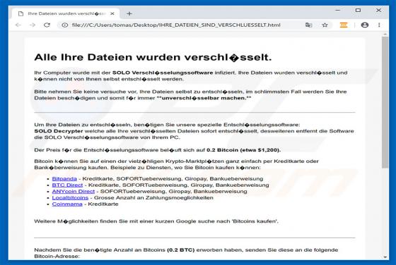SOLO Ransomware