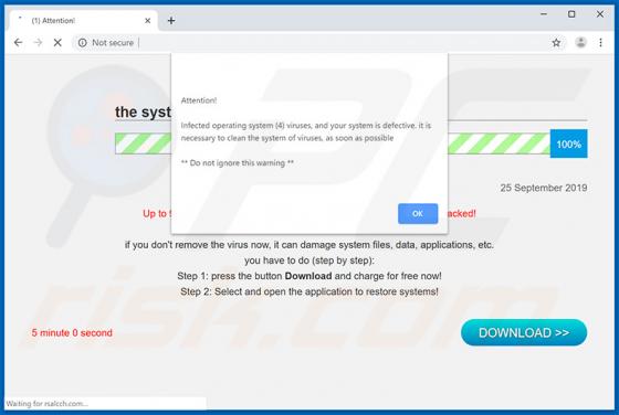 The System Is Badly Damaged POP-UP Scam