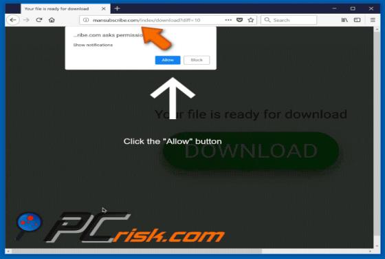 Mansubscribe.com POP-UP Redirect