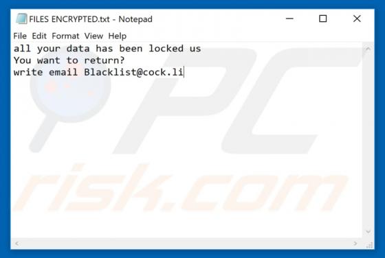 Vanss Ransomware