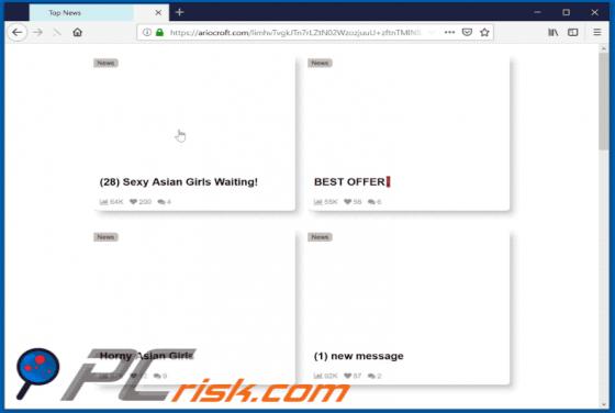 Ariocroft.com POP-UP Redirect