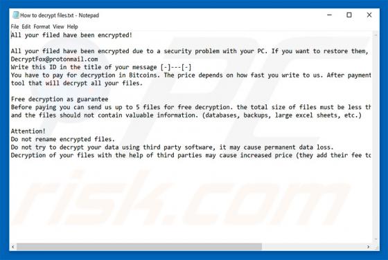Vendetta Ransomware