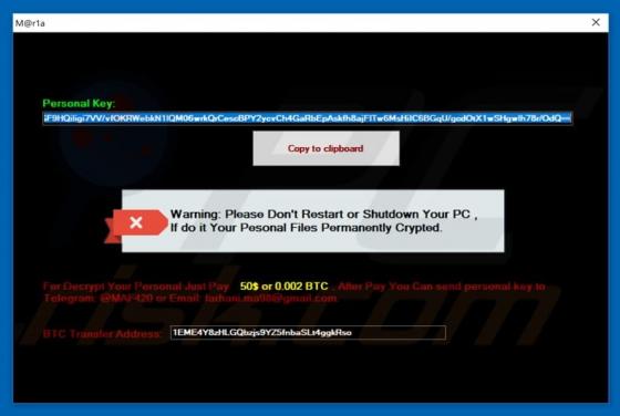 Maria Ransomware