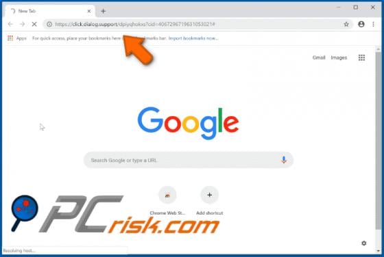 Click.dialog.support POP-UP Redirect