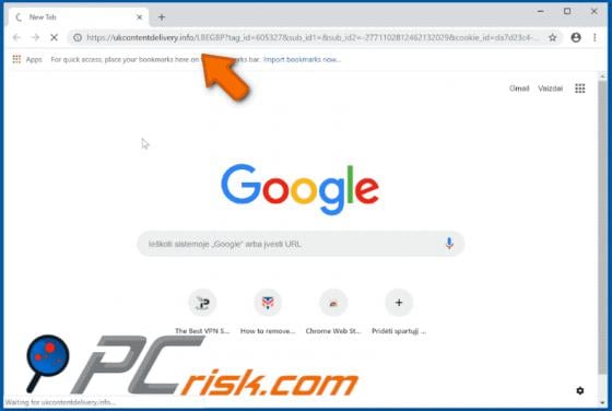 Ukcontentdelivery.info POP-UP Redirect