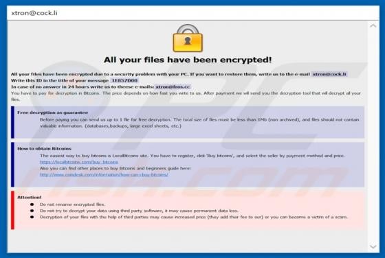 Dharma-tron Ransomware