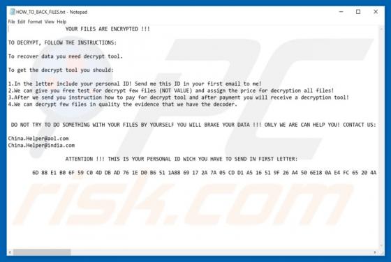 Ox4444 Ransomware