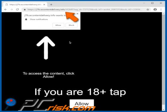 Wcontentdelivery.info POP-UP Redirect