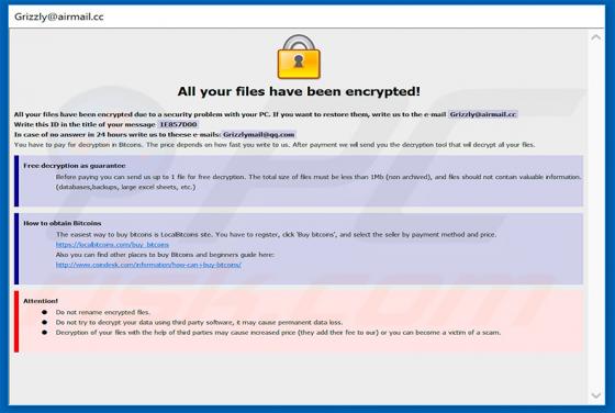 Bear Ransomware