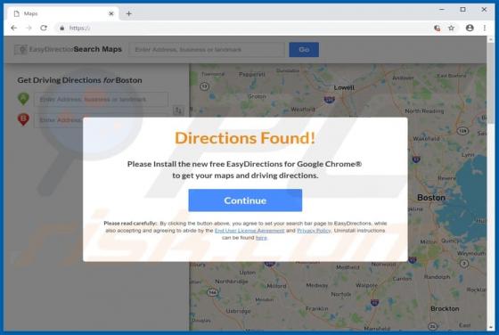 EasyDirections Adware
