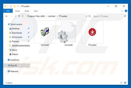 YTLoader Adware
