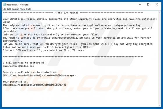 Puma Ransomware