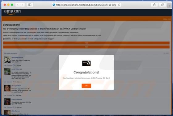 Hipstarclub.com POP-UP Scam (Mac)