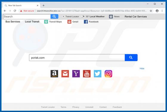 Search.htransitlocator.co Redirect
