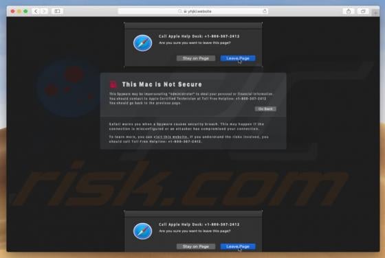 This Mac Is Not Secure POP-UP Scam (Mac)