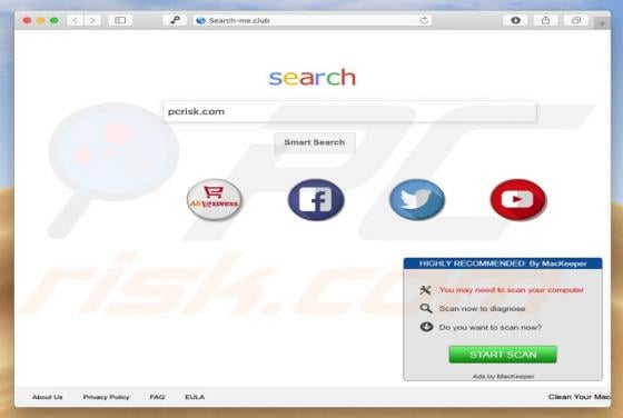 Search-me.club Redirect (Mac)