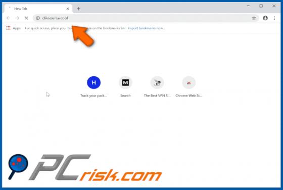 Cliksource.cool POP-UP Redirect