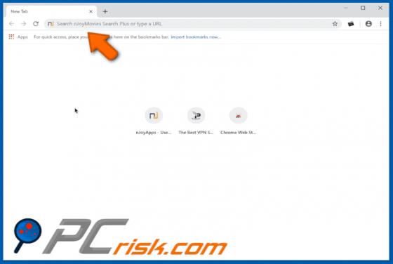 nJoyMovies Search Plus Browser Hijacker