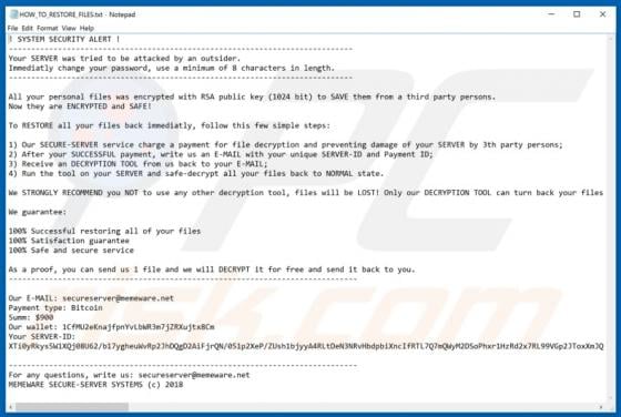 Outsider Ransomware