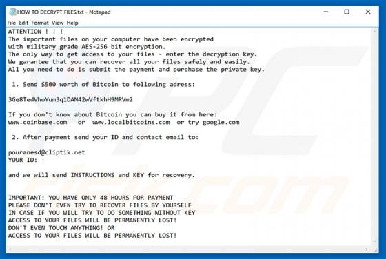 Kali Ransomware
