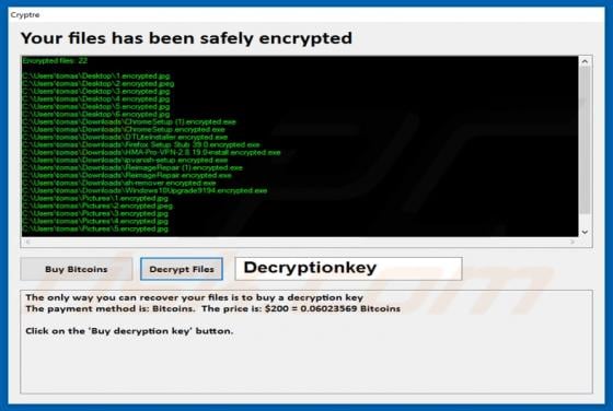 Cyptre Ransomware