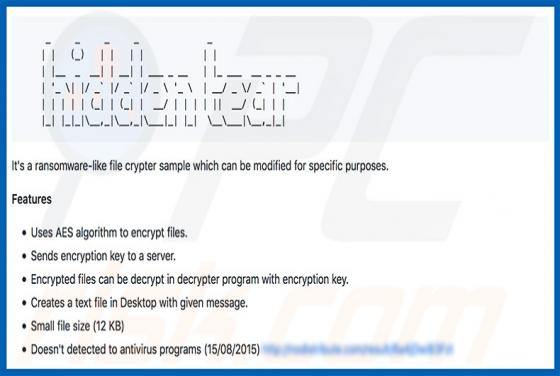 Hidden Tear Ransomware