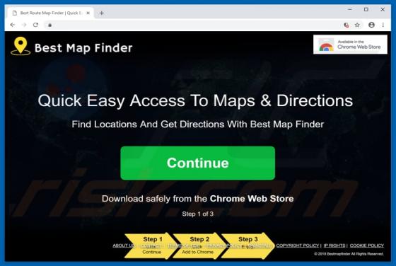 BestMapFinder Adware