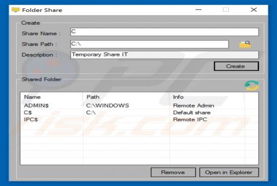 Folder Share Adware