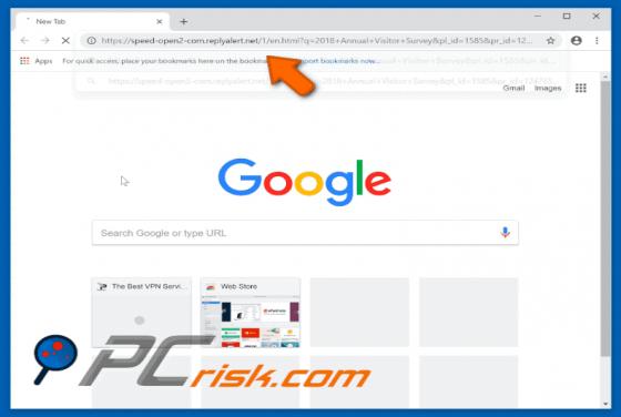 Replyalert.net POP-UP Redirect