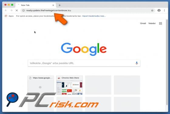 Thefreetogetcontentnow.icu POP-UP Redirect (Mac)