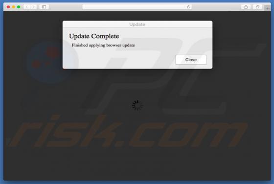 Finished Applying Browser Update POP-UP Redirect (Mac)
