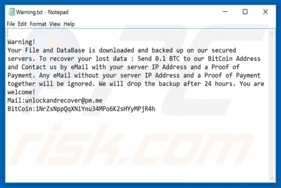 MongoLock Ransomware