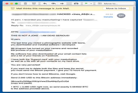 THIS IS NOT A JOKE Email Scam