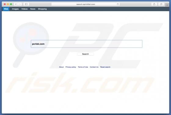 Search.sprintfair.com Redirect (Mac)