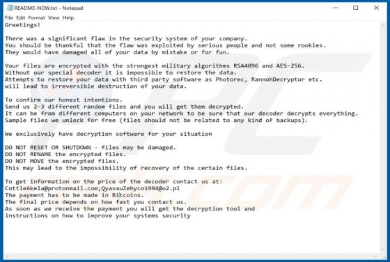 CottleAkela Ransomware