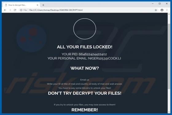 JSWorm Ransomware