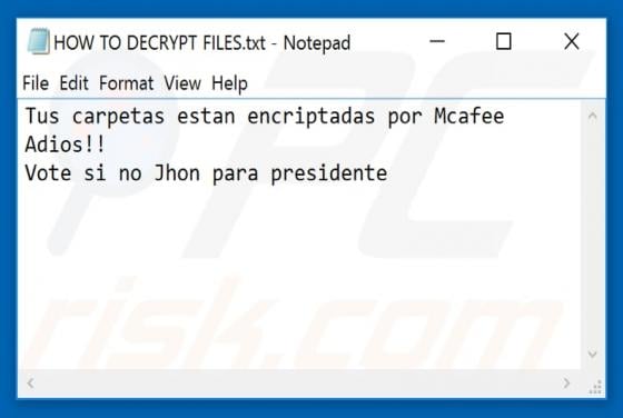 Mafee Ransomware